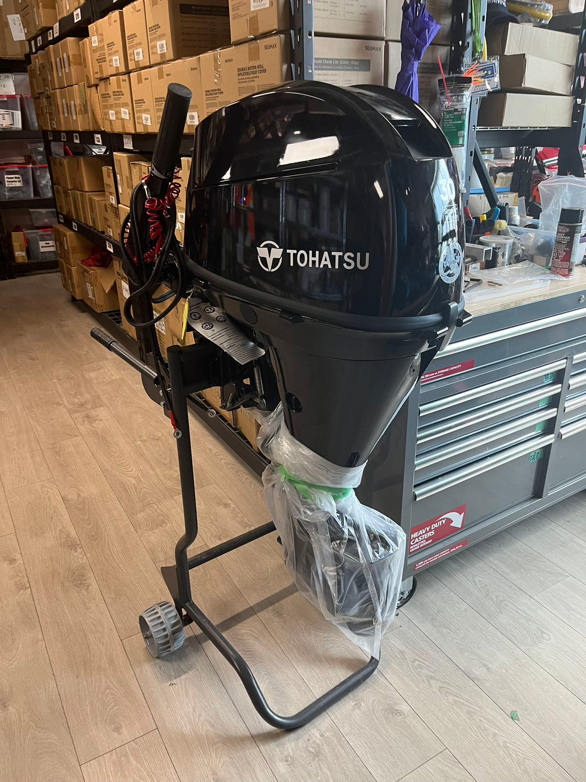 New Motor Trolley for up to 30HP, Long shaft or Short Shaft, Max Support 150 Lbs, Non Foldable so Local Pickup Only