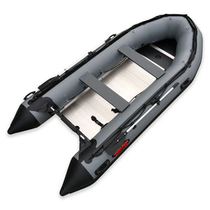 Seamax Ocean380 12.5 Feet Heavy Duty PVC Inflatable Boat, Max 5 Passengers & Rated 25HP
