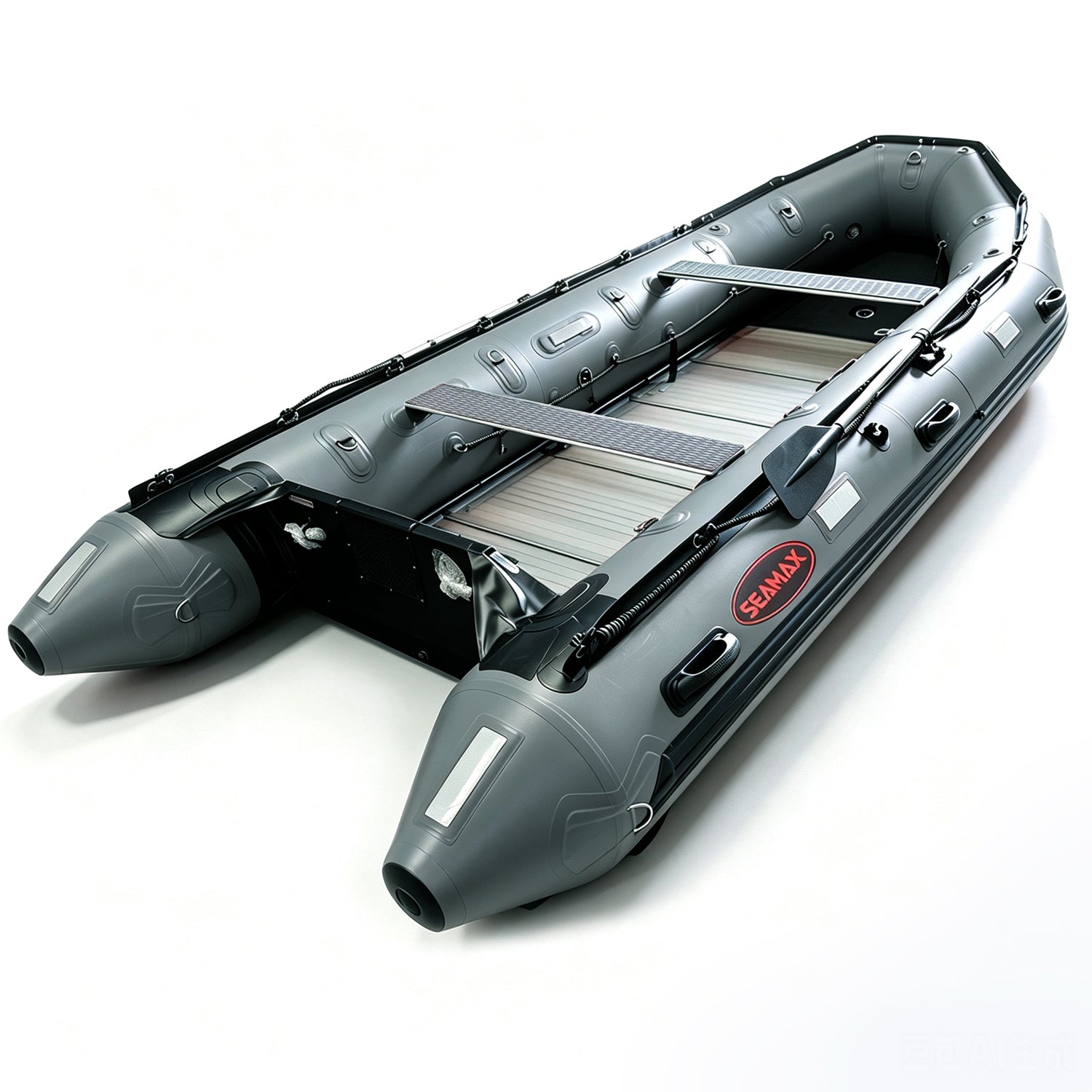 Seamax Ocean500T 16.5 Feet Commercial Grade PVC Inflatable Boat, Aluminum Transom Long Shaft