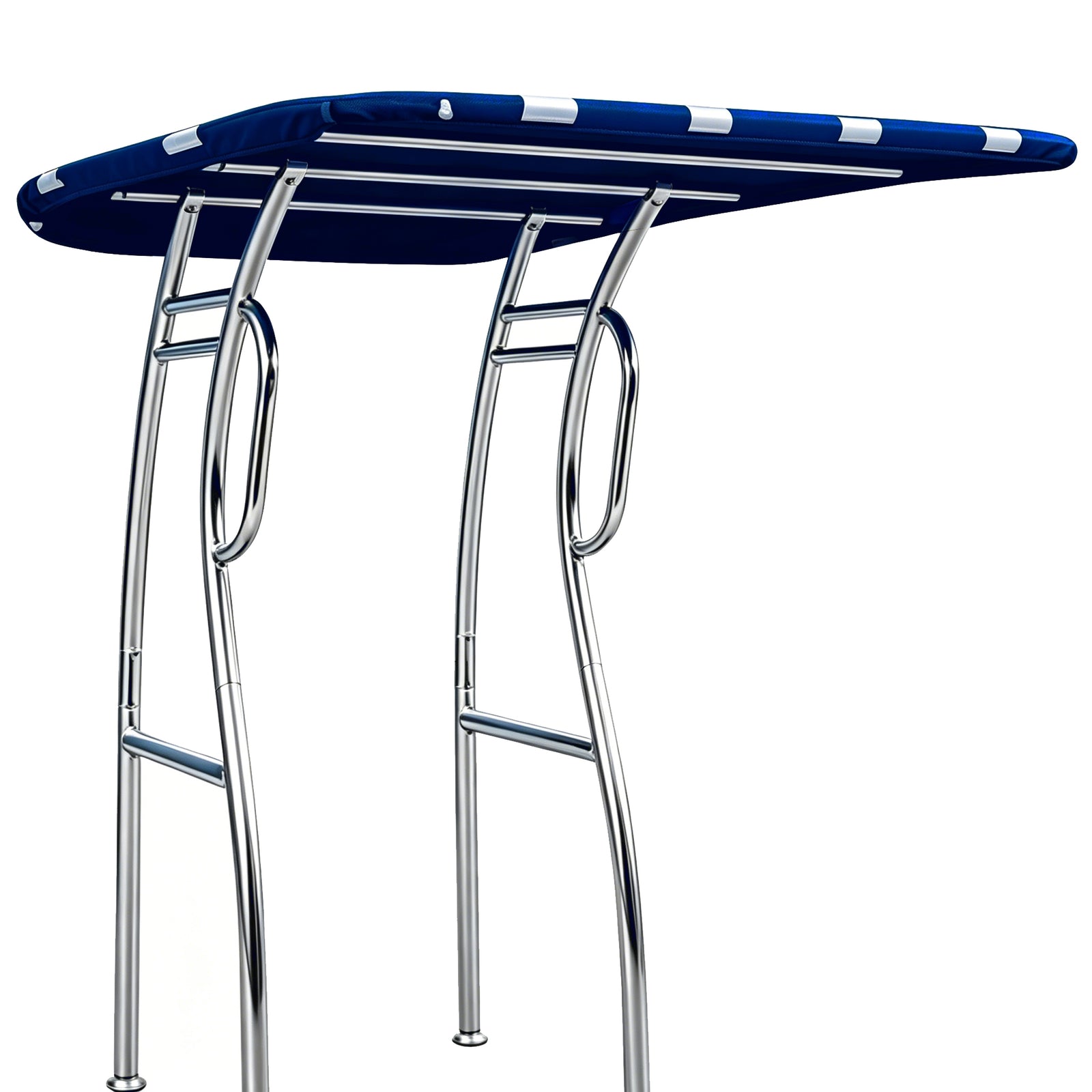 Dolphin Pro2 Folding T-Top for Center Console Fishing Boats – Anodized Aluminum Bimini Canopy with Quick Release Knobs & Antenna Bracket