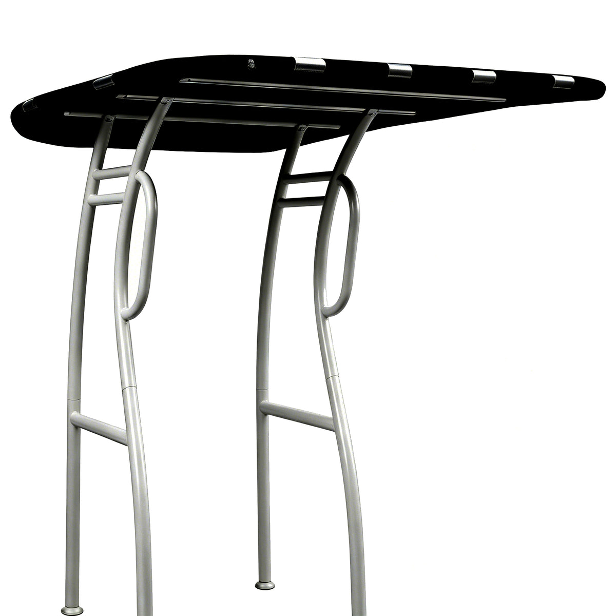 Dolphin Pro2 T Top White Coated Frame Black Canopy plus Quick Release Knobs + Antenna Bracket