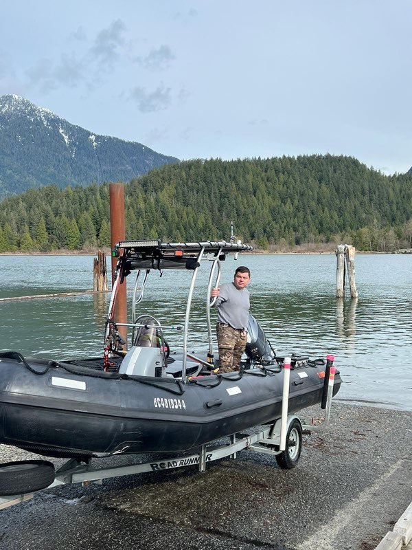 Company Demo Used Seamax Ocean600T Orca Hypalon Commercial Grade Inflatable Boat, with Heavy Duty Alumium Floor with Heavy Duty Aluminum Floor, with Yamaha 70HP &amp; Trailer, for Local Pickup