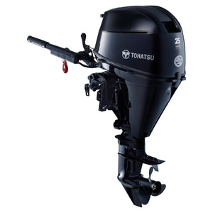 Tohatsu 4-Stroke 25HP Outboard Motor, Tiller Handle 5 Years Warranty - Boat & Motor Package Deal Only