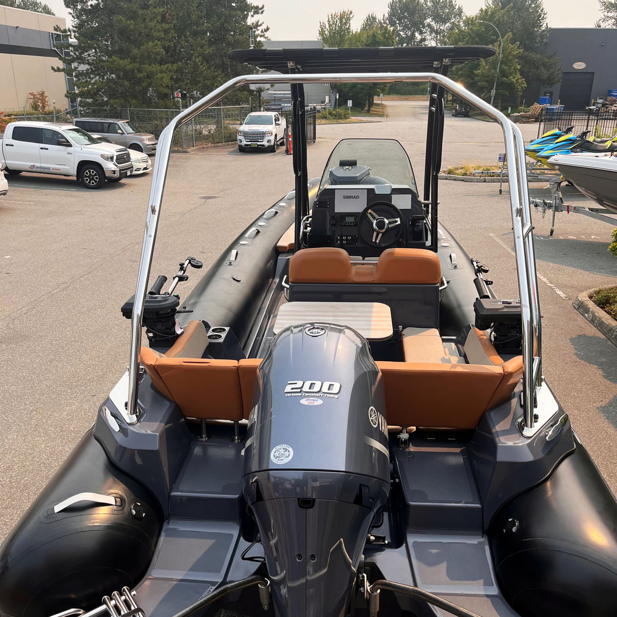 Dolphin Pro2 T Top Anodized Frame Black Canopy plus Quick Release Knobs + Antenna Bracket