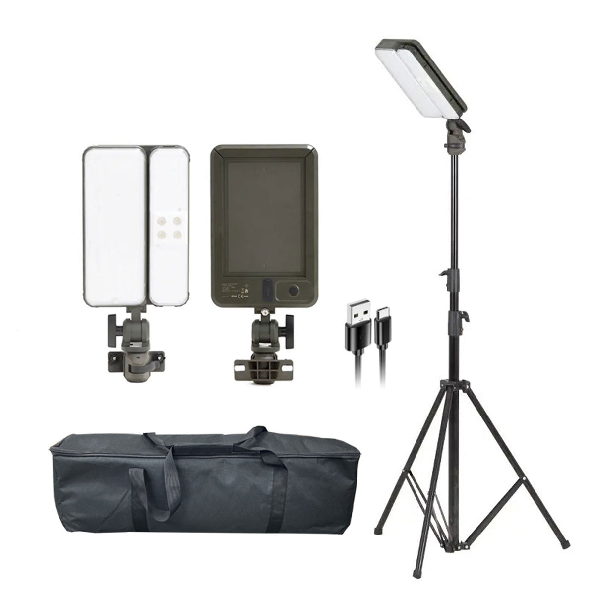 Seamax Marine Portable Solar LED Light, Powered &amp; USB Rechargeable 2 Modes Camping Light/Work Light