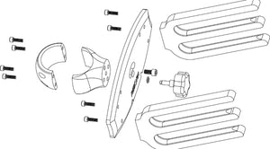 Reborn Pro quick release wakeboard rack polished