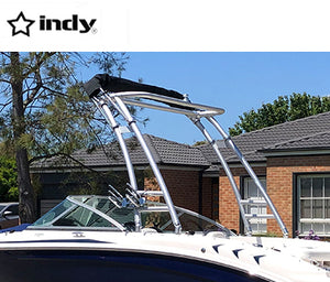 Indy Max Forward Facing Wakeboard Tower -Polished & Black