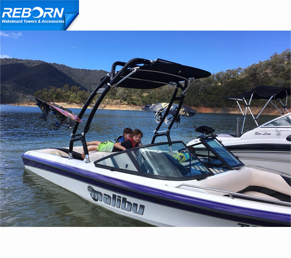 Reborn LaunchX Wakeboard Tower - Polished &amp; Black