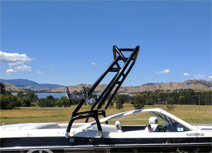 Reborn LaunchX Wakeboard Tower - Polished & Black