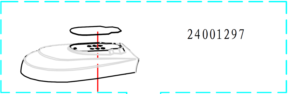 Parts for PowerMax Trolling Motor 3HP Model - 24V Control-Casing (Black)  / Part# 24001297 - Seamax Marine