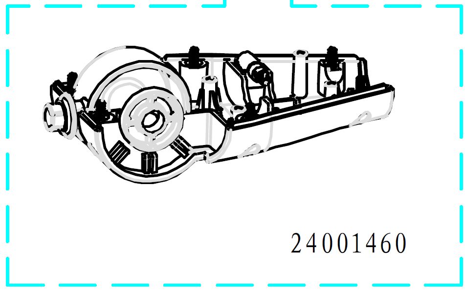 Parts for PowerMax Trolling Motor 2HP 12V &amp; 3HP 24V model - Revolving Cover (Black)  / Part# 24001460 - Seamax Marine