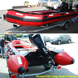 Seamax Ocean470T 15.5 Feet Commercial Grade Inflatable Boat, Max 12 Passengers and 40HP Rated - Seamax Marine