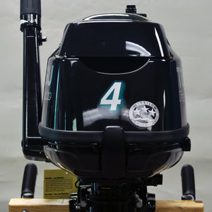 Tohatsu 4-Stroke 4HP Outboard Motor, Tiller Handle, New 5 Years Warranty - Seamax Marine