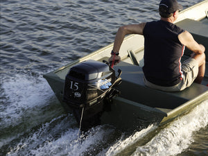 Tohatsu 4-Stroke 15HP Outboard Motor, Tiller Handle, EFI Version - Seamax Marine