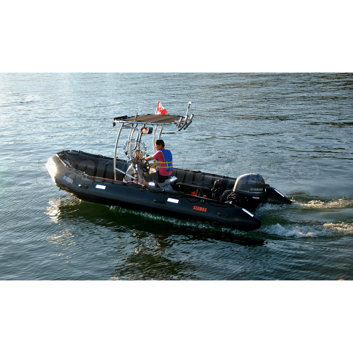 Seamax Pro OceanT Hypalon Commercial Grade Inflatable Boat, with Heavy Duty Alumium Floor (Boat Only) - Seamax Marine