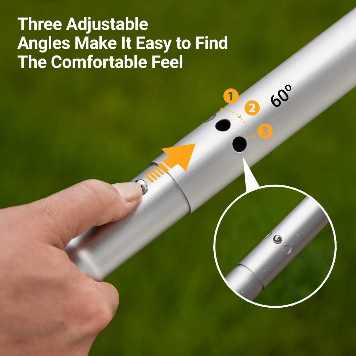 Seamax Marine Kayak Paddle Blade, 1.6 Lbs Light Weight Aluminum Shaft with 3 Adjustable Angle, 14” Ultra Long Hand Grip &amp; Overall Length 85.5”/220cm, 2 Color Options