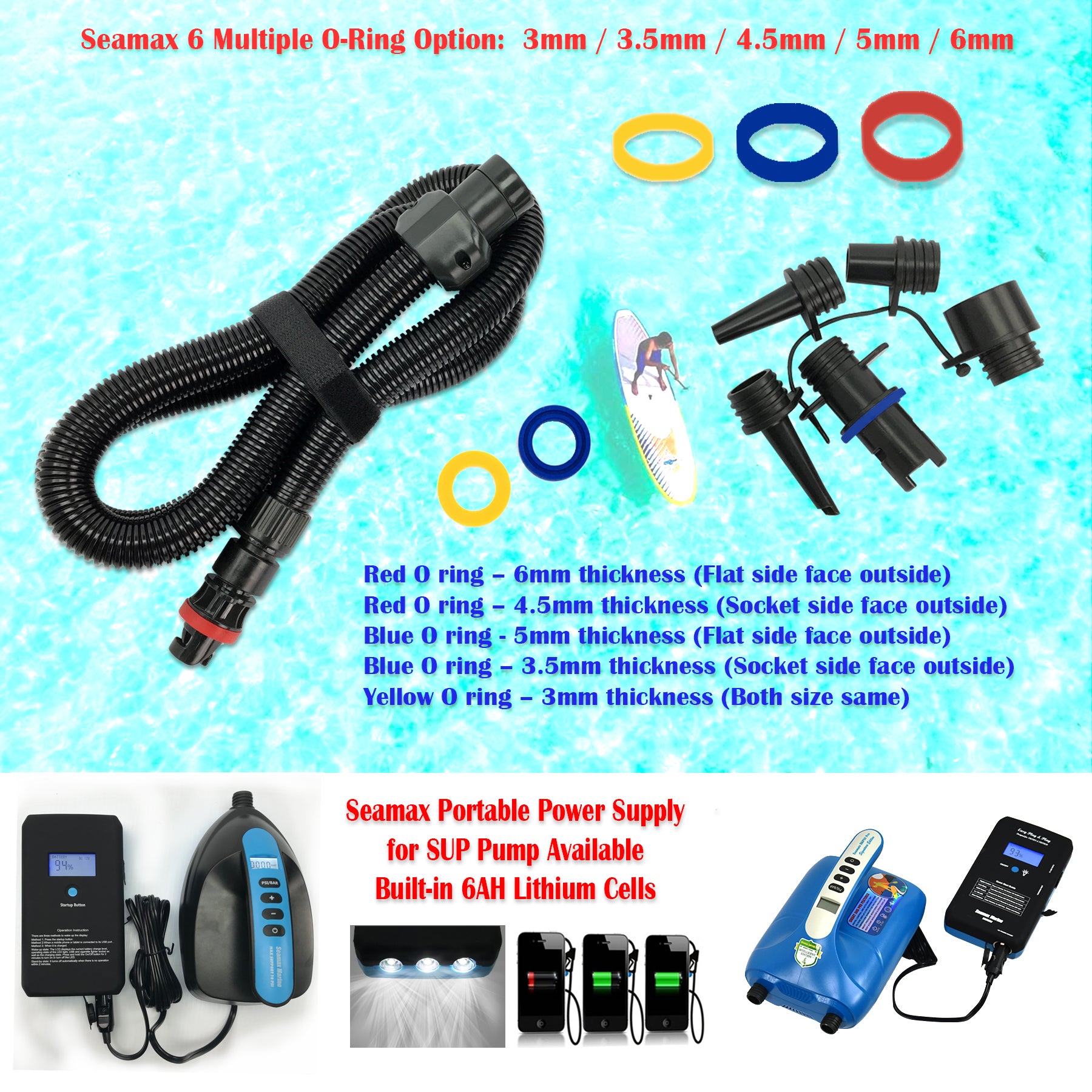 Pompe électrique pour SUP et kayak gonflable - Seamax, Auweide - Hors  Circuits