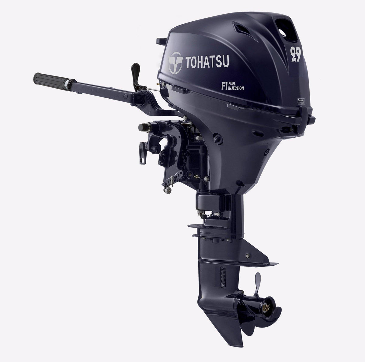 Tohatsu 4-Stroke 9.9HP Outboard Motor, Tiller Handle, EFI Version - Seamax Marine