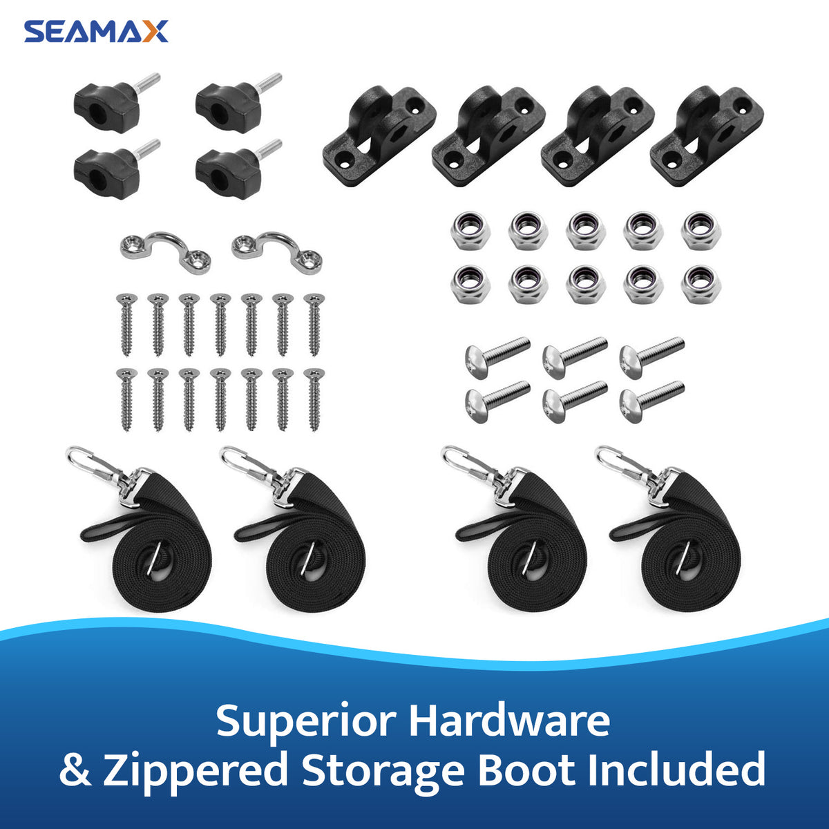 Seamax Bimini Solution for Sport Inflatable Boats (PVC and Hypalon) with Suitable Options