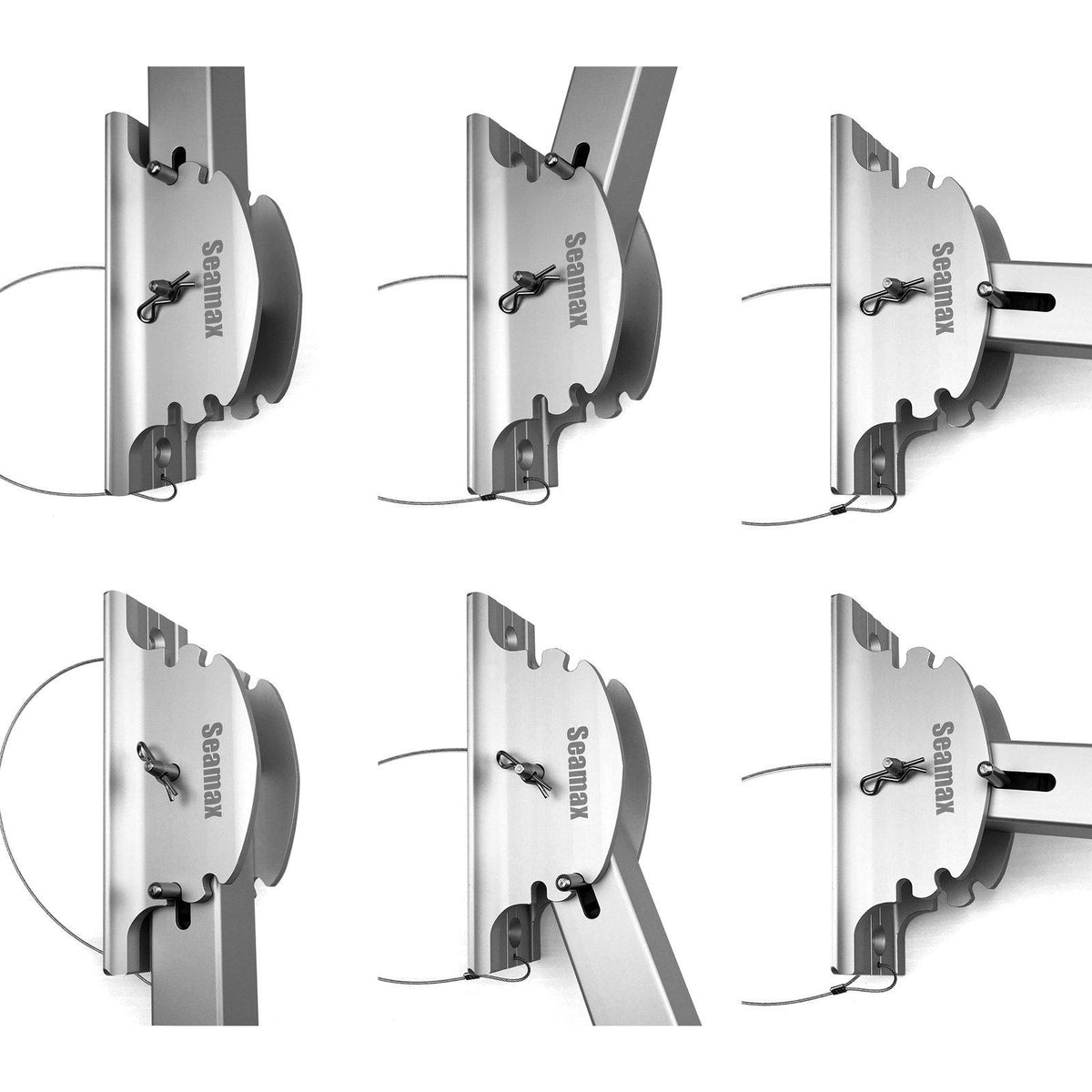 Deluxe Boat Launching Dolly,  4 Positions and 4 Stages Removable and Adjustable Legs, 14&quot; Pneumatic Wheels - Seamax Marine