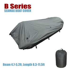 Inflatable Boat Cover, B Series for Beam 4.7 - 5.2 FT, 5 Sizes fit Length 8.3 - 11.5 FT - Seamax Marine