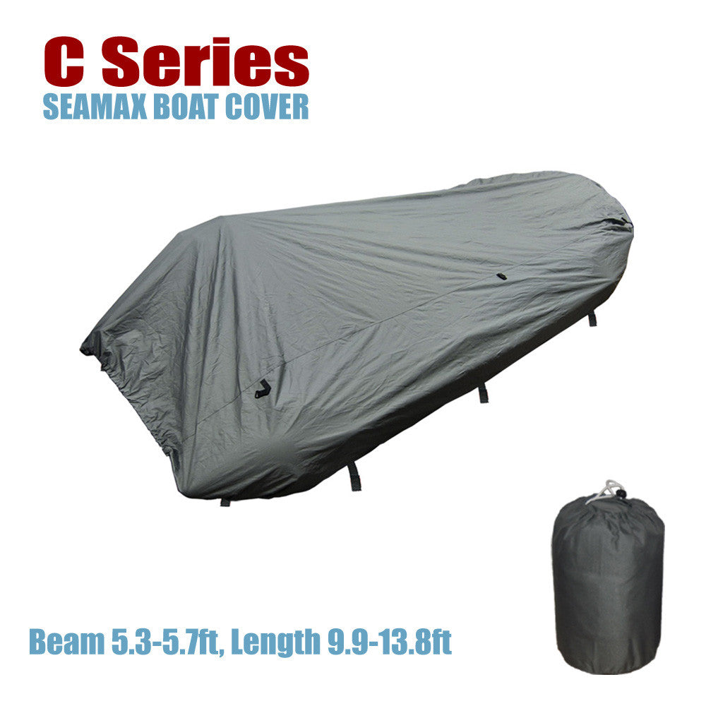 Inflatable Boat Cover, C Series for Beam 5.3-5.7ft, 5 Sizes fit Length 9.9-13.8ft - Seamax Marine