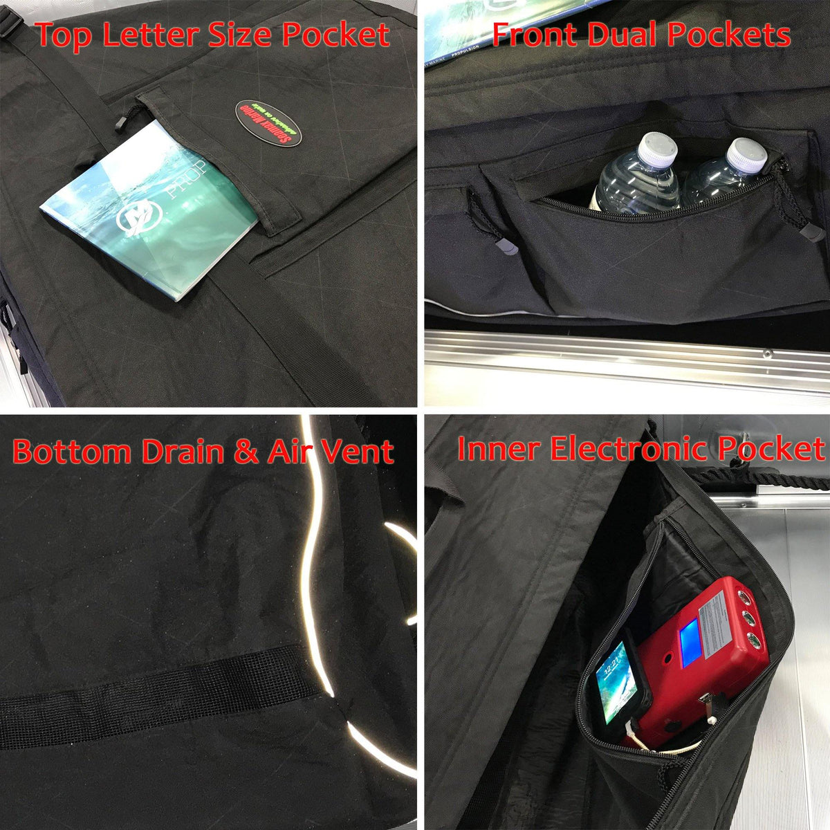 Inflatable Boat Bow Bag Seamax Sunlitec Bow Storage Bag For Inflatable Boats - Front Accessory Bag With Reflective Trim (Size A For 8.8'-10.5' Boats) Fits Most Inflatable Boat Brands Inflatable Boat Bow Bag Seamax Sunlitec Bow Storage Bag For Inflatable Boats - Front Accessory Bag With Reflective Trim (Size A For 8.8'-10.5' Boats) Fits Most Inflatable Boat Brands