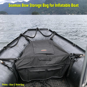 Seamax Sunlitec Front Accessory Storage Bow Bag for Inflatable Boat, with Reflective Line - Seamax Marine