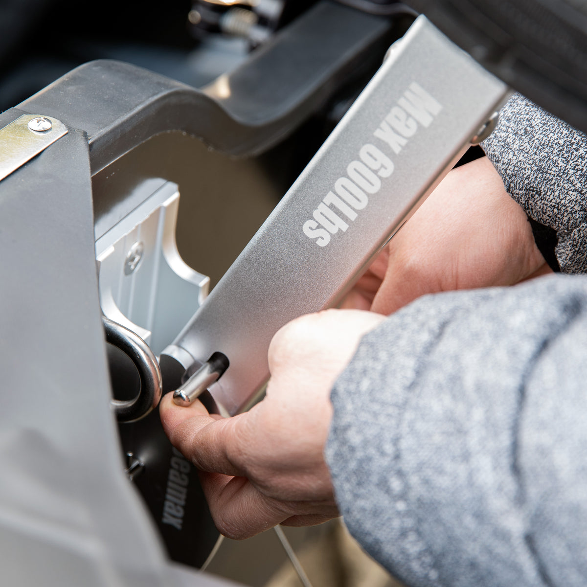 Deluxe Boat Launching Dolly,  4 Positions and 4 Stages Removable and Adjustable Legs, 14&quot; Pneumatic Wheels (Silver)