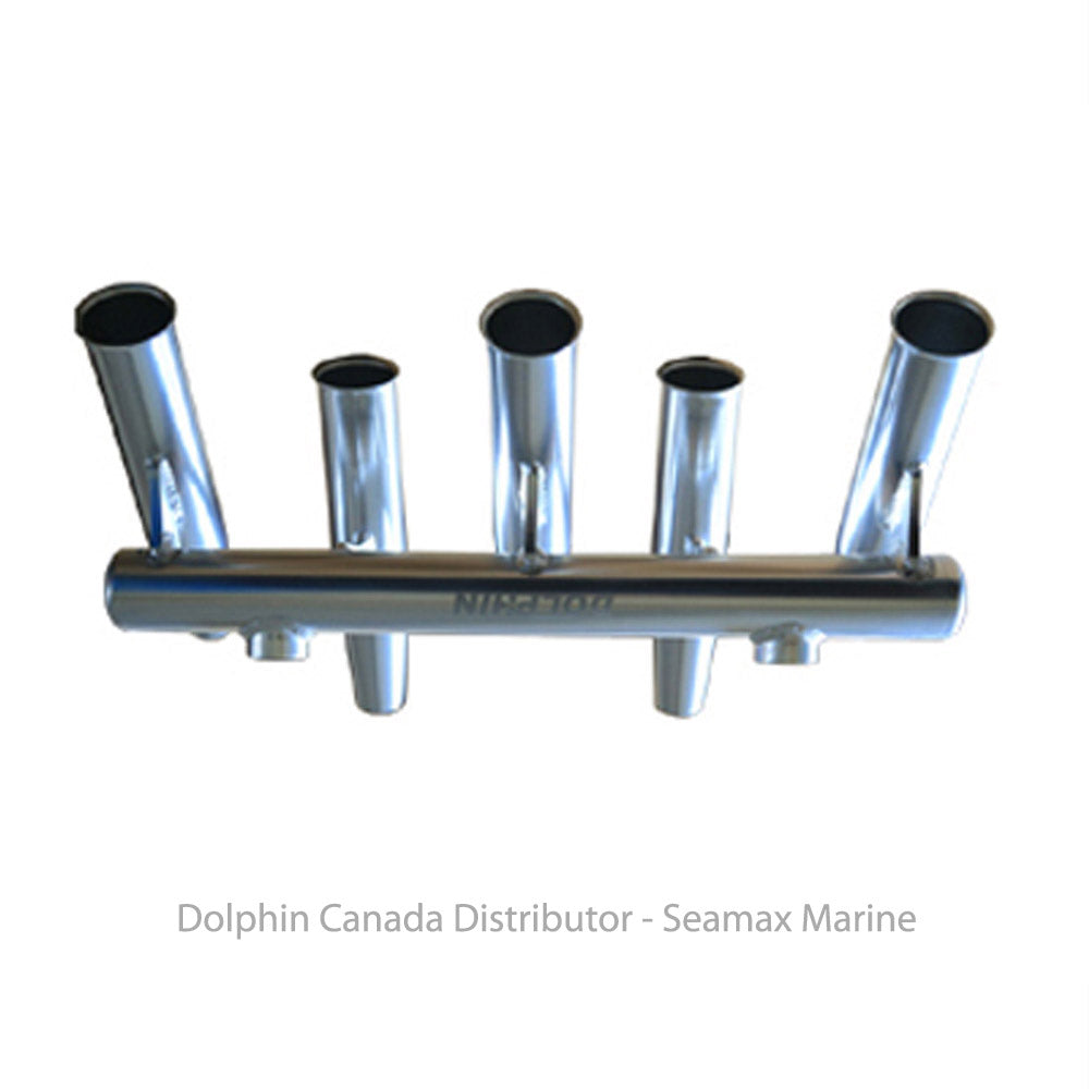 Dolphin boat t top single fishing rod holder, anodized