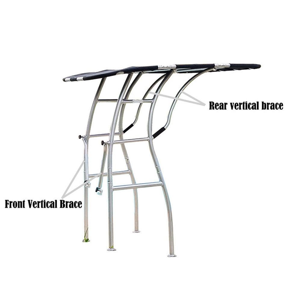 Dolphin Pro3 Extreme Heavy  Duty T top Anodised Frame Black Canopy