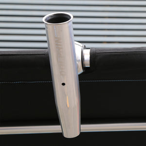 Dolphin Single Rod Holder Fit 1.5in/2in Pipe - Anodised