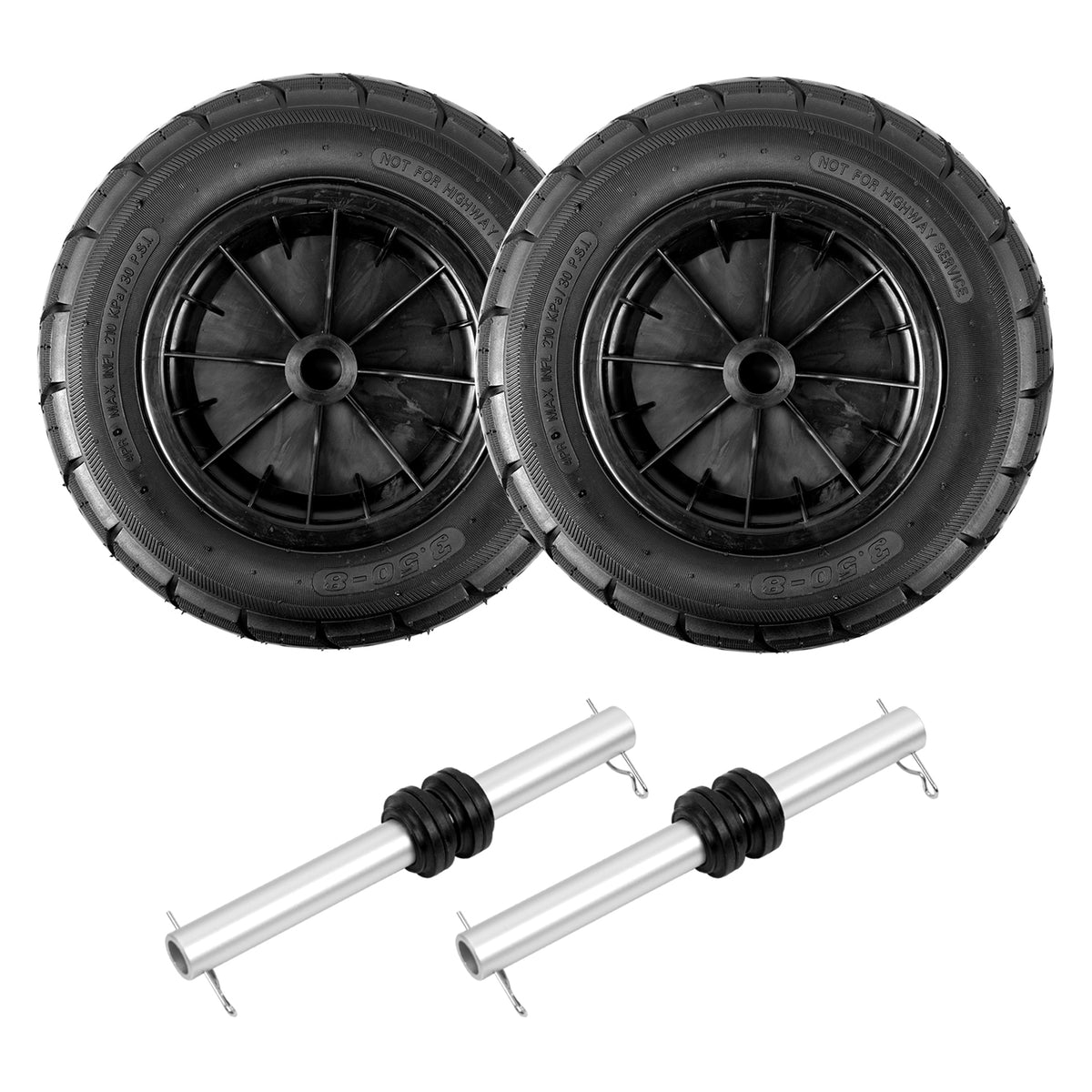 14&quot; Dual Wheel Upgrade Kit for Seamax Deluxe Boat Launching Wheels - Good for 2019 or Later Version