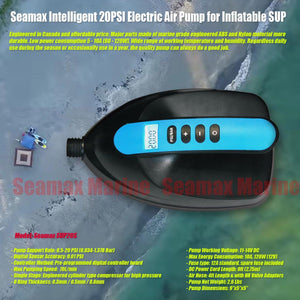 SUP20S PRO Intelligent 20PSI Electric Air Pump for Inflatable SUP - Signature Edition - Seamax Marine