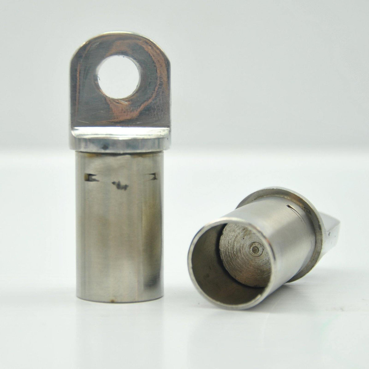 Bimini: Eye End Inner Cap for 1&quot; Pole, 360 Degree Turning Hole, Stainless Steel - Seamax Marine