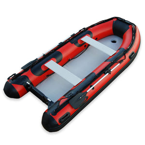 Seamax Recreational 10.8 Ft PVC Inflatable Boat, Max 4 Passengers and 15HP Rated