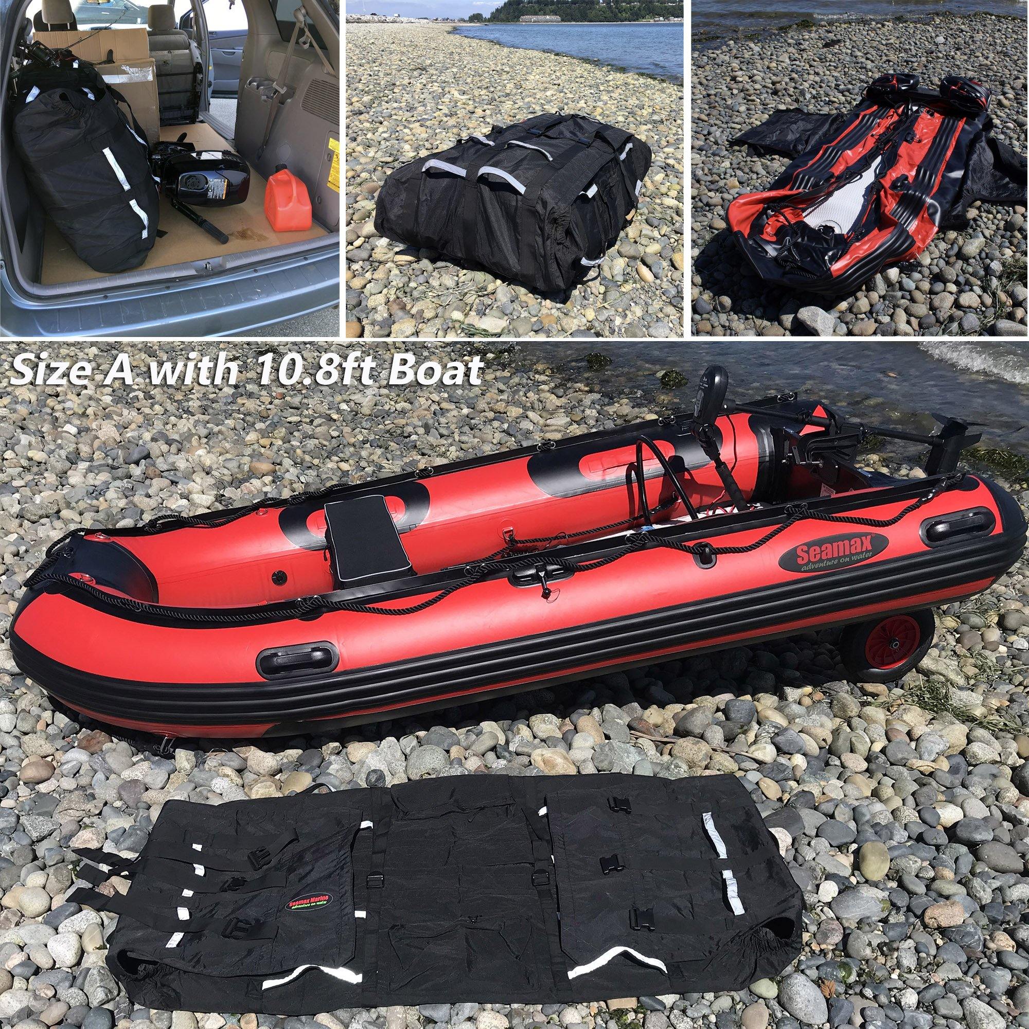 Seamax Universal Foldable Inflatable Boat Hull Storage and Carrying Bag ...