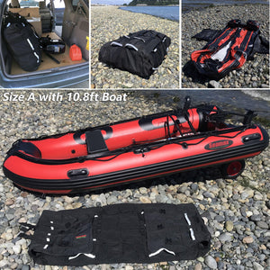 Seamax Foldable Inflatable Boat (Hull) Storage and Carrying Bag, with Sunlitec Fabric, Reflective Handles - Seamax Marine