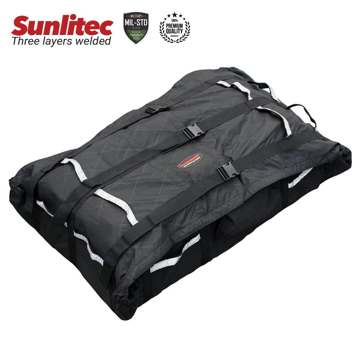 Seamax Foldable Inflatable Boat (Hull) Storage and Carrying Bag, with Sunlitec Fabric, Reflective Handles