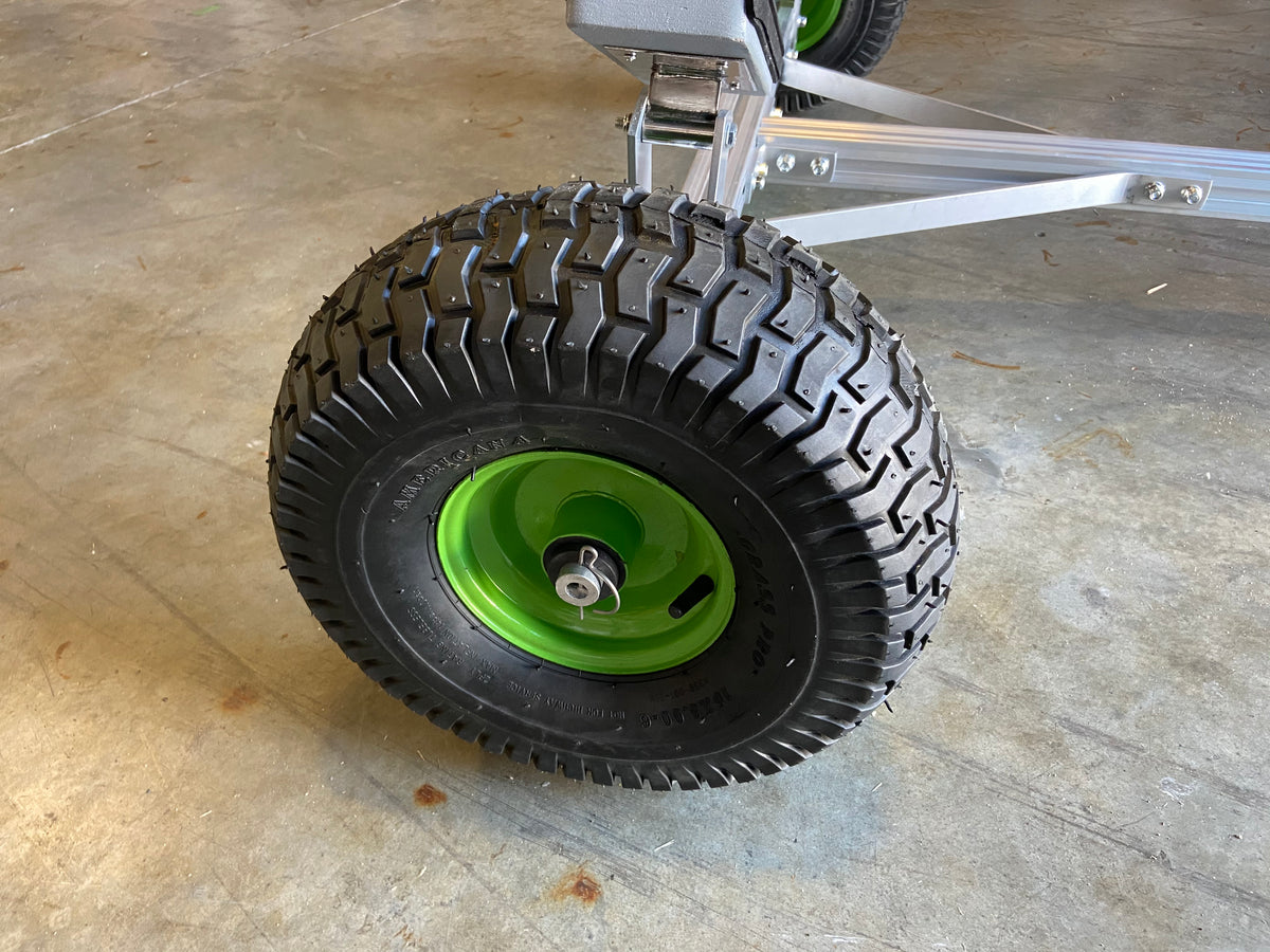 Aluminum Boat Hand Dolly Set with 16” Wheels, Quick Leased Frame with Towing Handle and Coupler, Off Road Use with Limited Speed