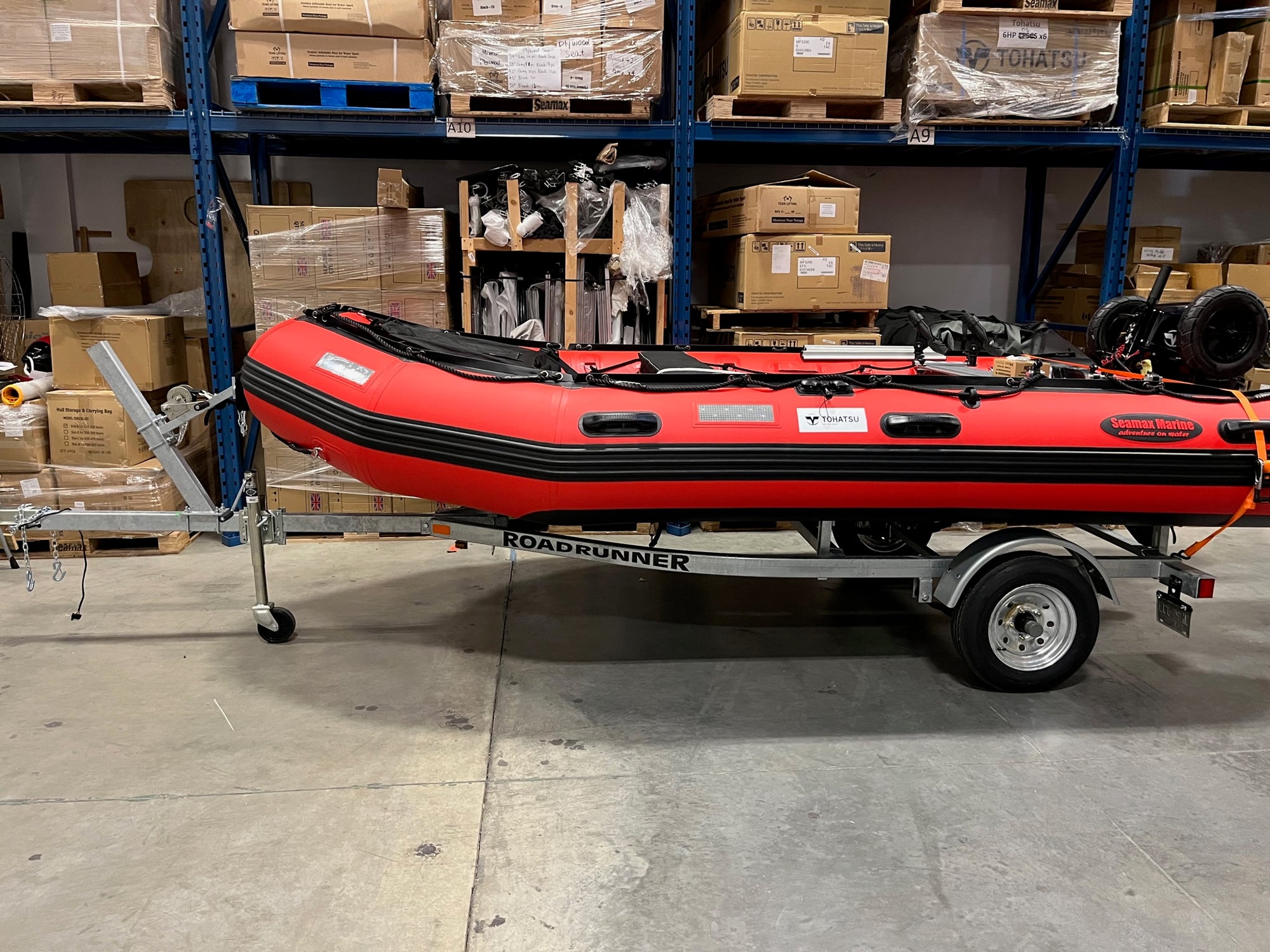 Inflatable Raft Trailers Galvanized Road Runner Boat Trailer for Inflatable Boats- Special Edit ...