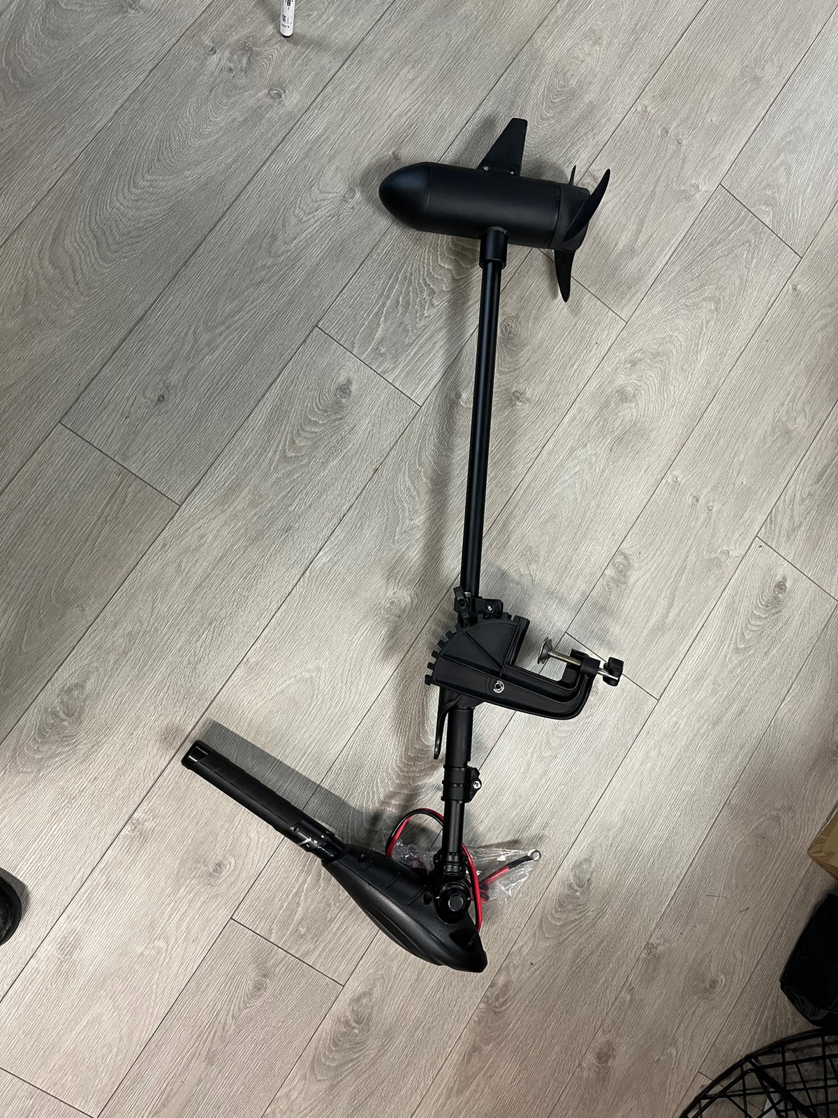 Seamax Haswing 12V 55Lbs Thrust Electric DC Trolling Motor with 35&quot; Shaft with Black Color Prop