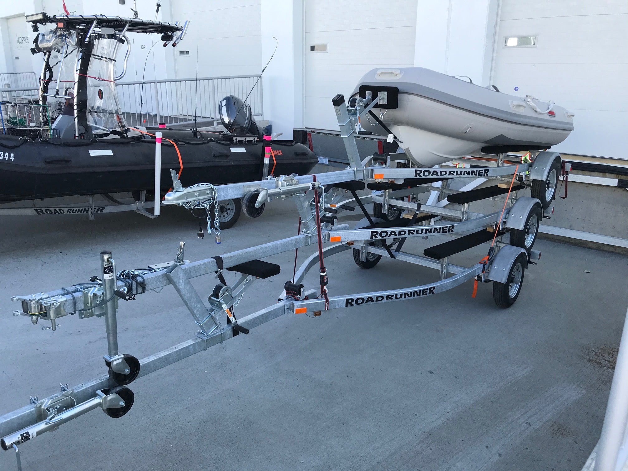 Inflatable Raft Trailers Galvanized Road Runner Boat Trailer for Inflatable Boats- Special Edit ...