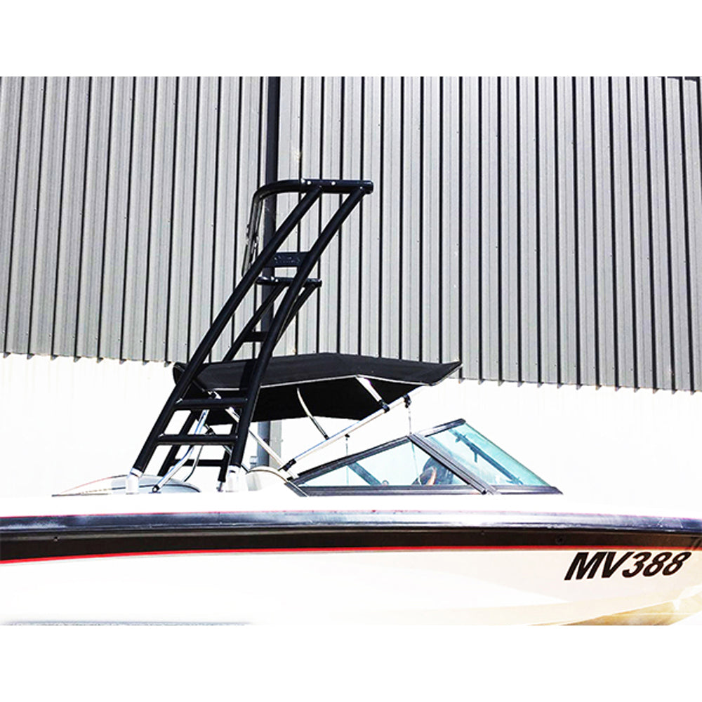 Indy Max Forward Facing Wakeboard Tower -Polished &amp; Black