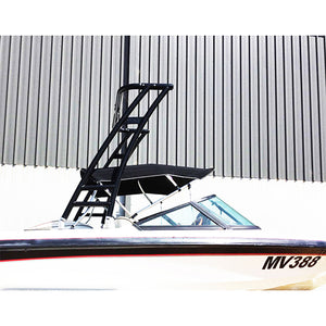 Indy Max Forward Facing Wakeboard Tower -Polished & Black