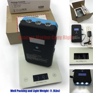 Portable Lithium 12V 6AH External Power Supply for SUP Pump Max Output 200W - Seamax Marine