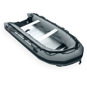 Seamax Ocean430 14 Feet Heavy Duty PVC Inflatable Boat, Max 9 Passengers & Rated 35HP