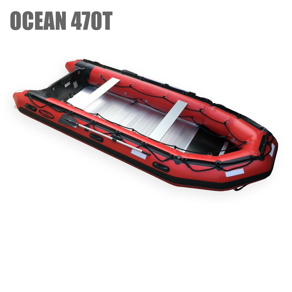 Seamax Ocean470T 15.5 Feet Commercial Grade Inflatable Boat, Max 12 Passengers and 40HP Rated - Seamax Marine