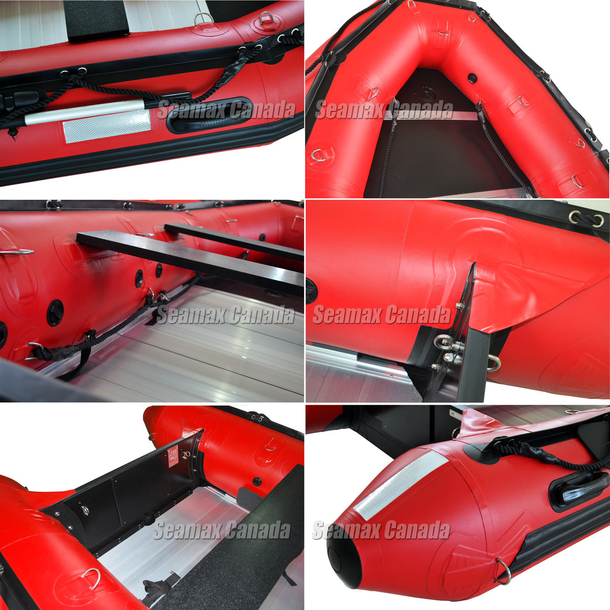 Seamax Ocean380T 12.5 Feet Commercial Grade Inflatable Boat, Max 7 Passengers and 25HP Rated - Seamax Marine