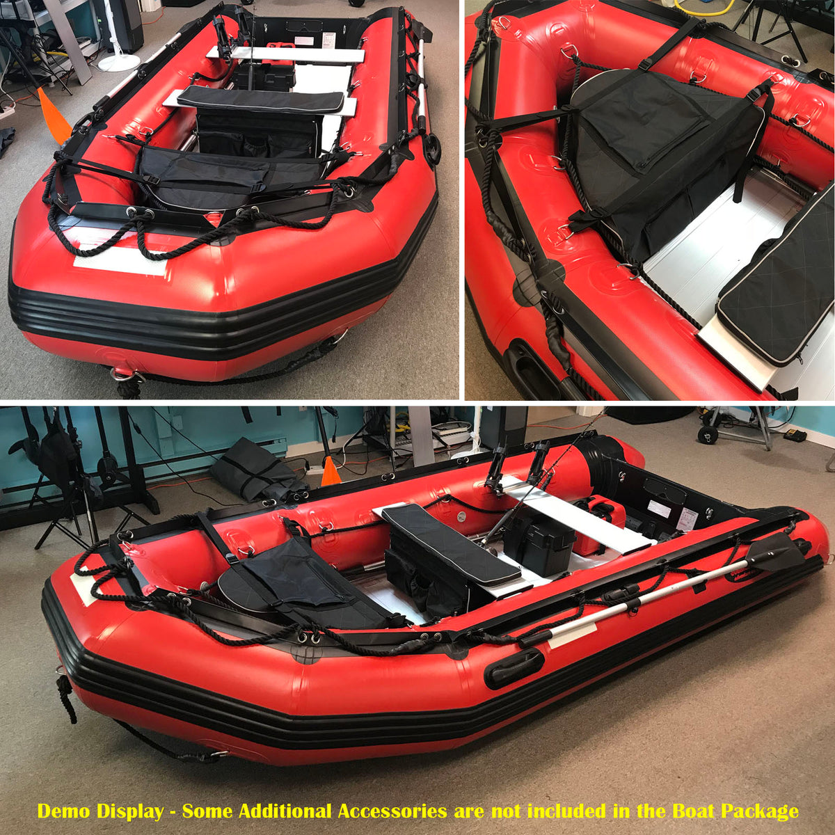 Seamax Ocean380T 12.5 Feet Commercial Grade Inflatable Boat, Max 7 Passengers and 25HP Rated - Seamax Marine